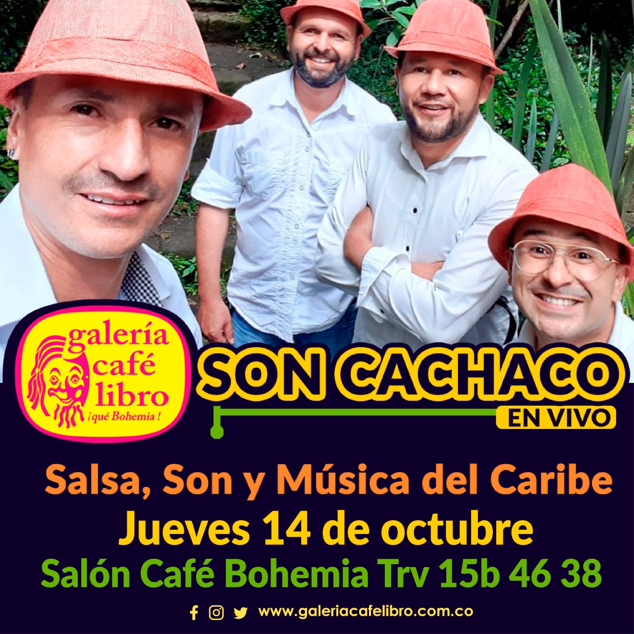 Imagen promoción Son Cachaco, Salsa, Son y Música del Caribe