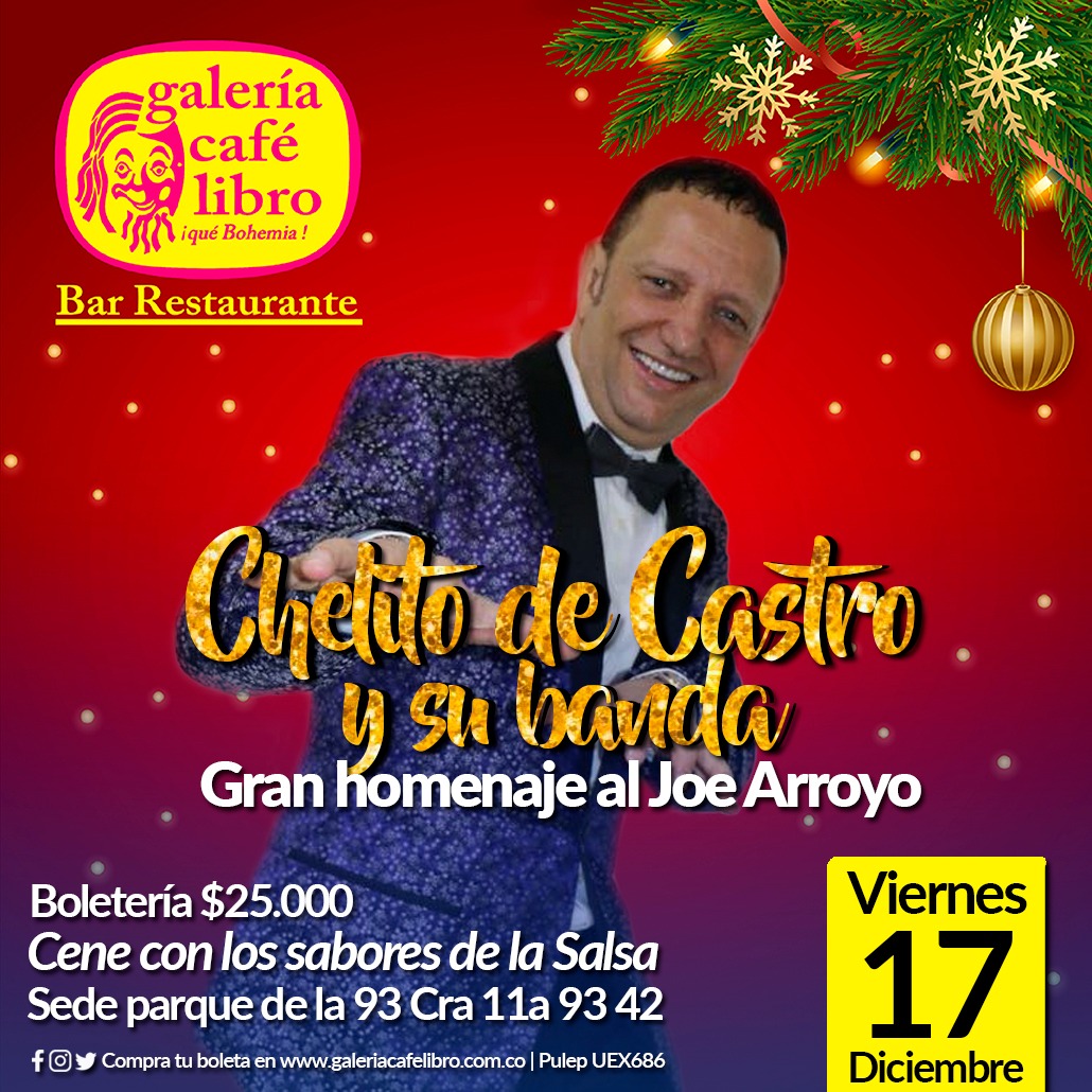 Imagen promoción Chelito de Castro y su Banda, Gran Homenaje a Joe Arroyo