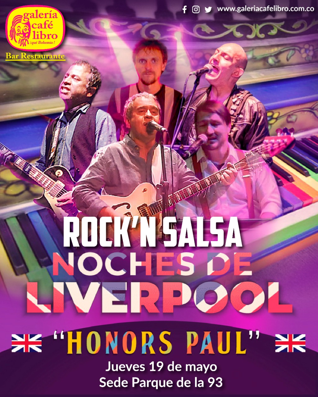 Imagen promoción NOCHES DE LIVERPOOL "HONORS PAUL"