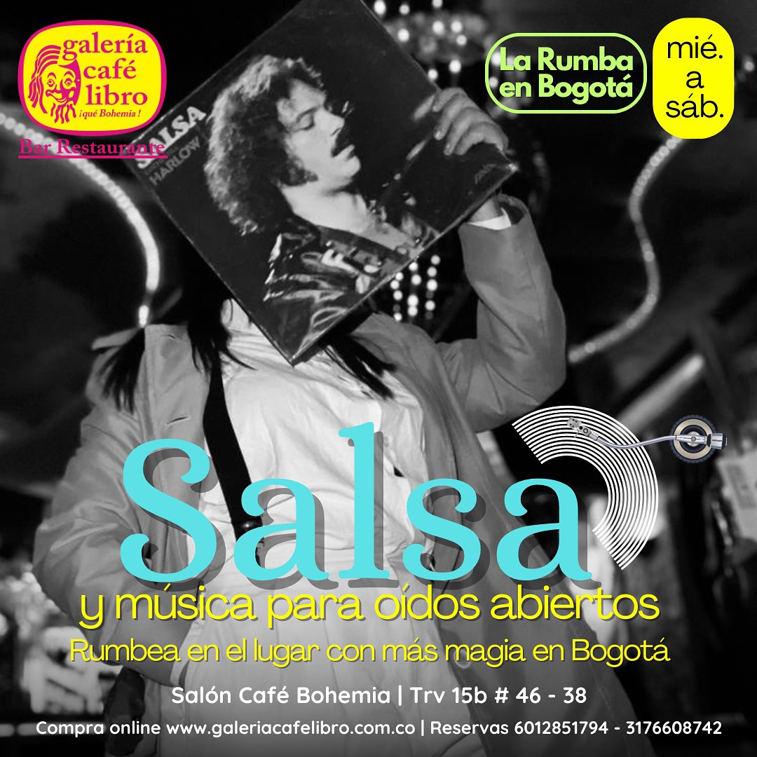 Imagen promoción Salón Café Bohemia "Rumbea en el lugar con mas magia en Bogotá"