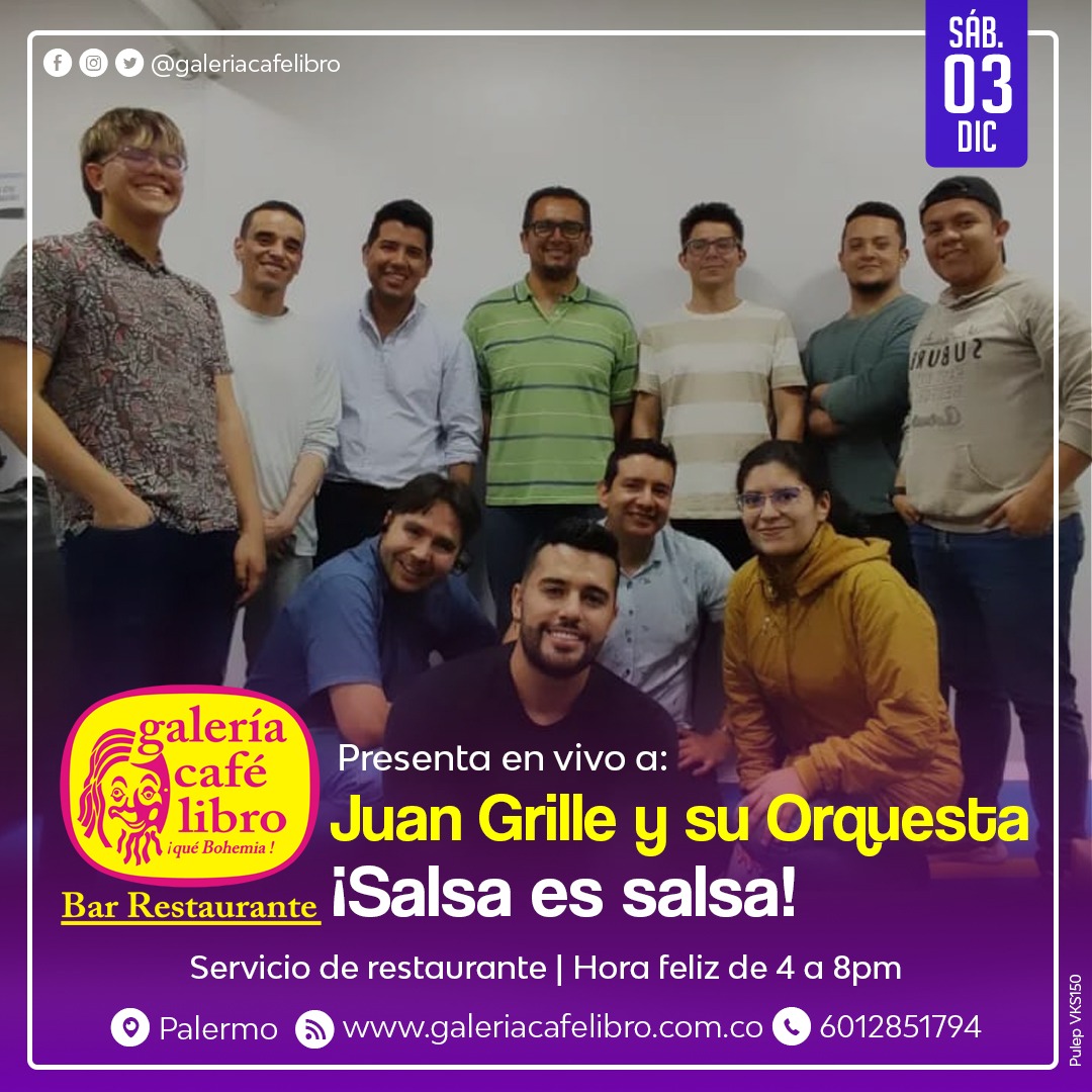 Imagen promoción JUAN GRILLE Y SU ORQUESTA