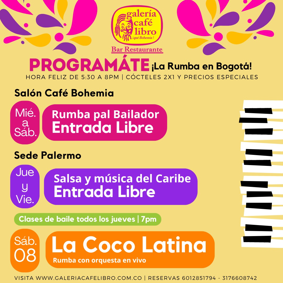 Imagen promoción Prográmate con Galería CafeLibro