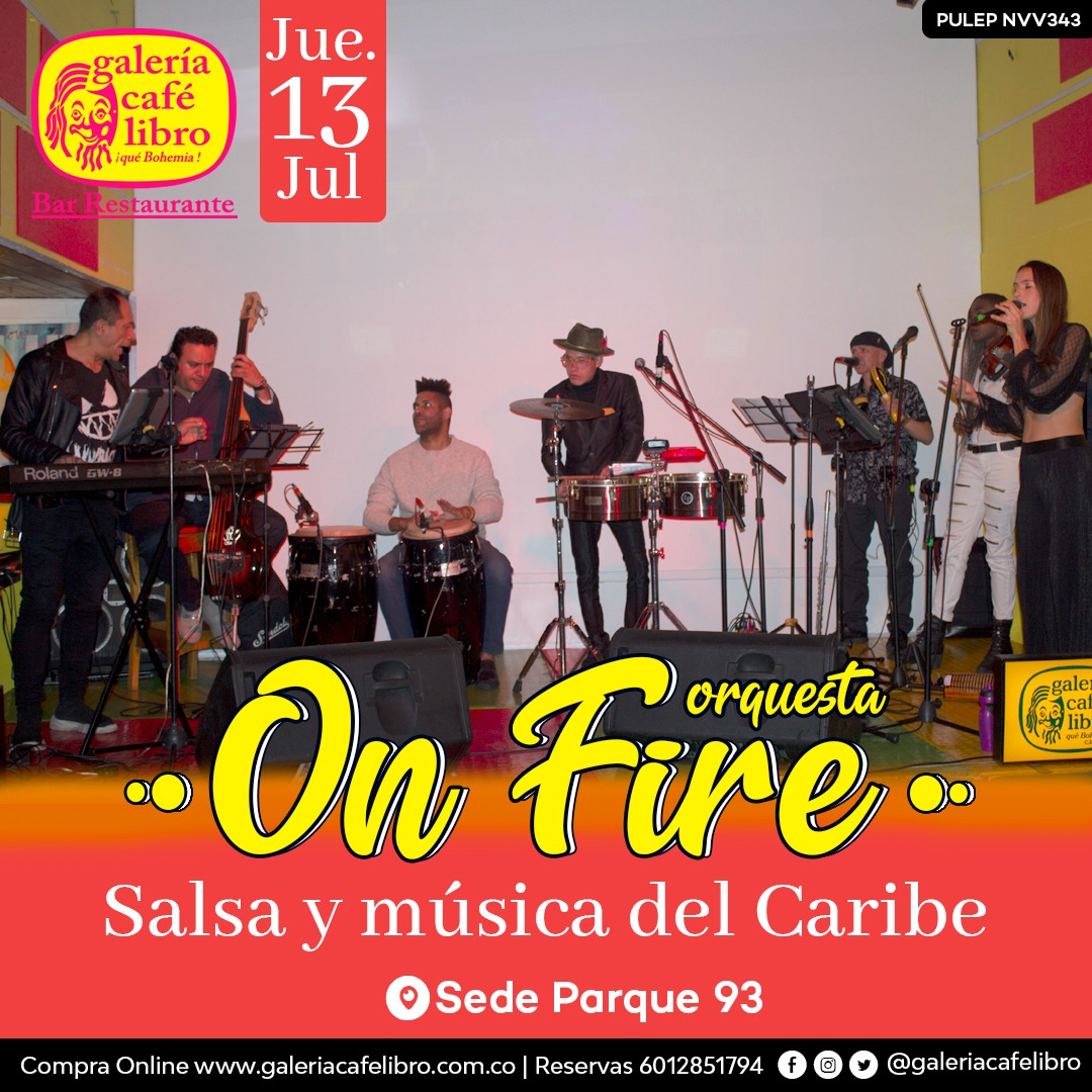 Imagen promoción On Fire Orquesta