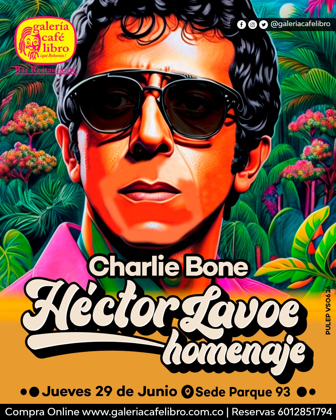 Imagen promoción Charlie Bone "Homenaje a Héctor Lavoe"