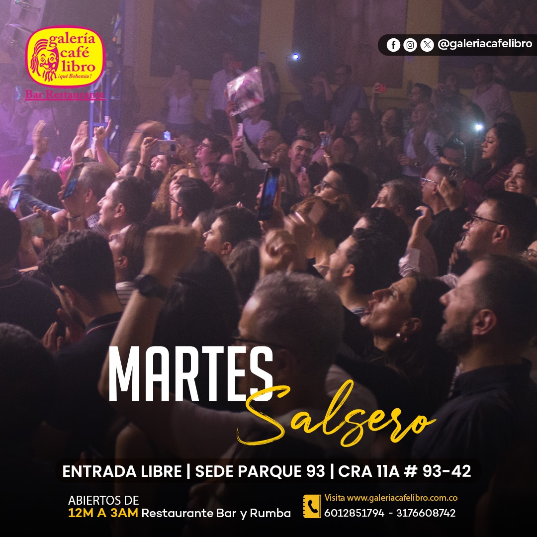 Imagen promoción Martes Salsero sede 93