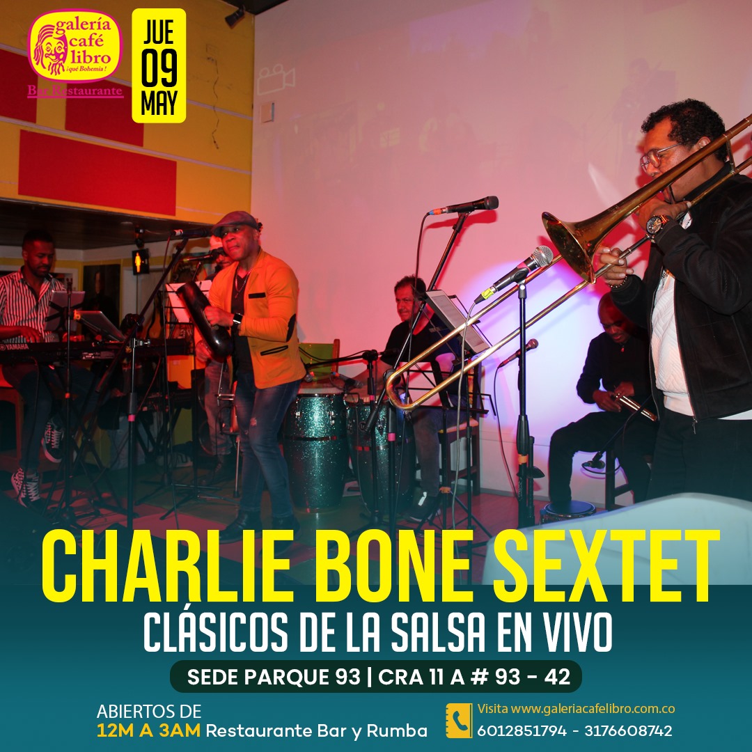 Imagen promoción Charlie Bone Sextet