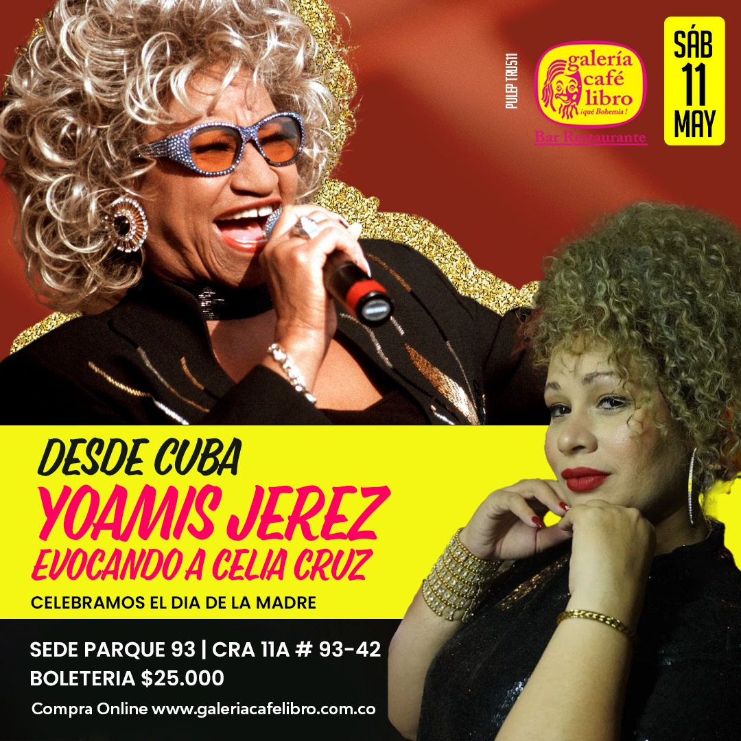 Imagen promoción Yoamis Jerez Evocando a Celia Cruz