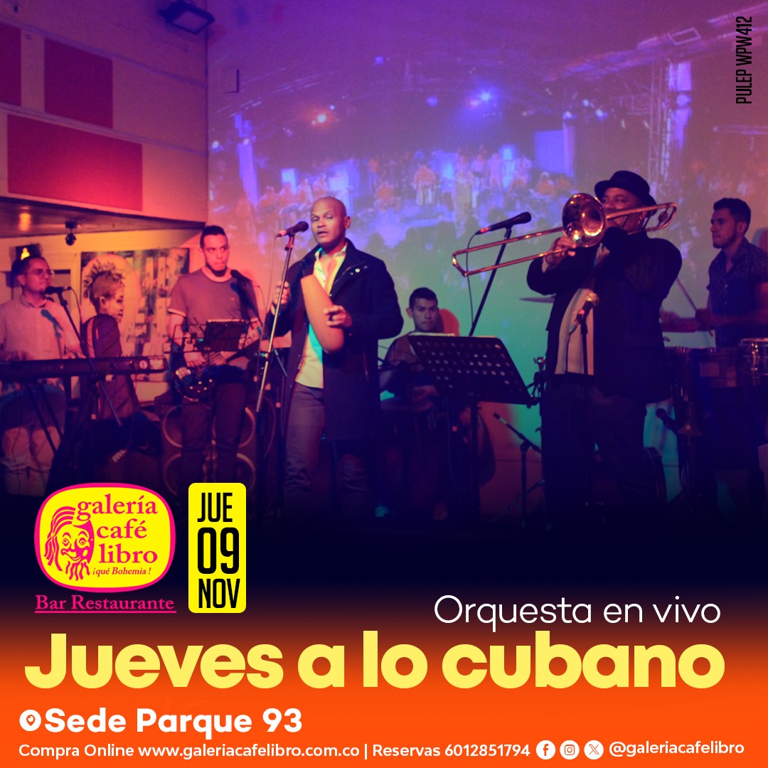 Imagen promoción Jueves a lo cubano con Orquesta en vivo