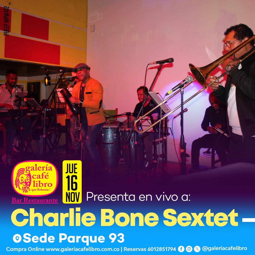 Imagen promoción Charlie Bone Sextet