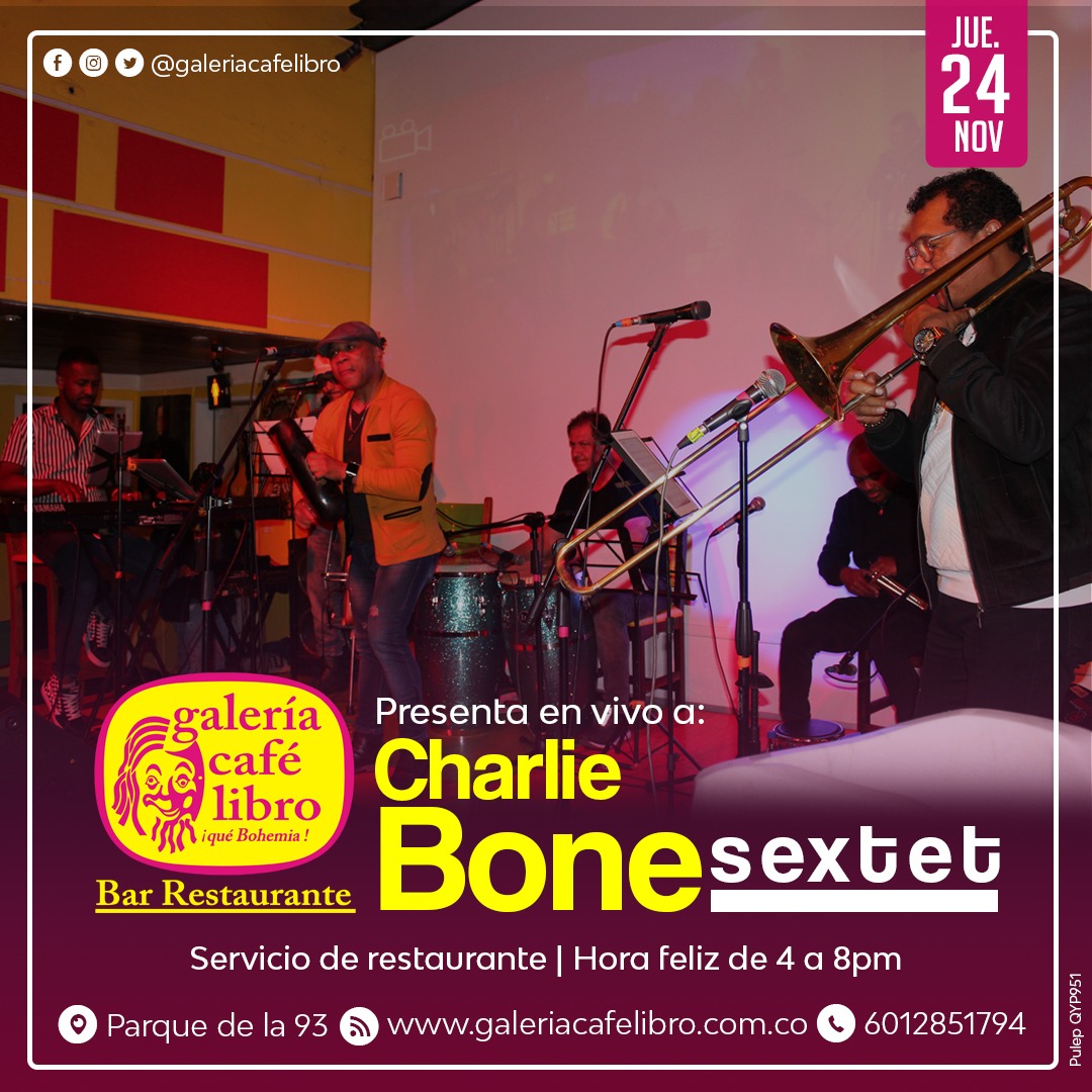 Imagen promoción CHARLIE BONE SEXTET