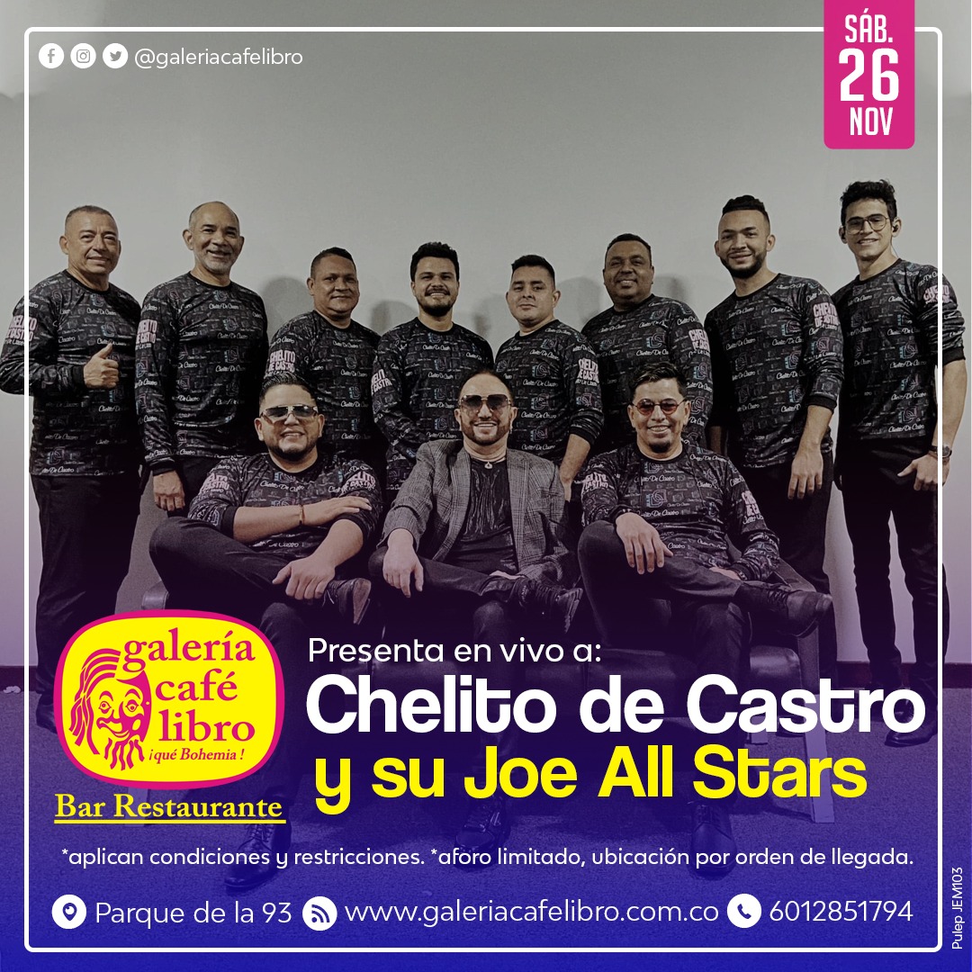 Imagen promoción CHELITO DE CASTRO Y SU JOE ALL STARS