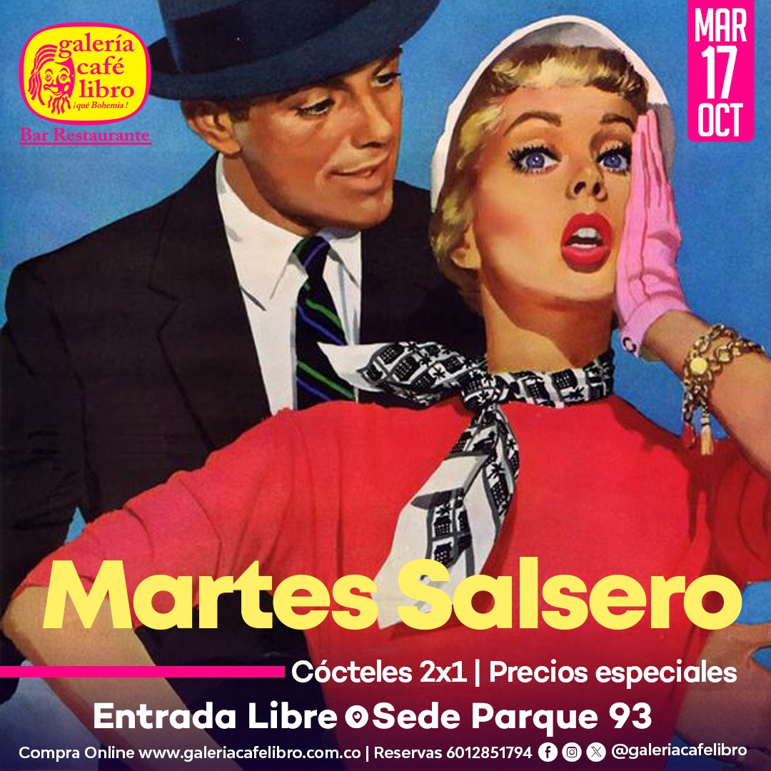 Imagen promoción Sede 93 Martes Salsero "Entrada Libre"