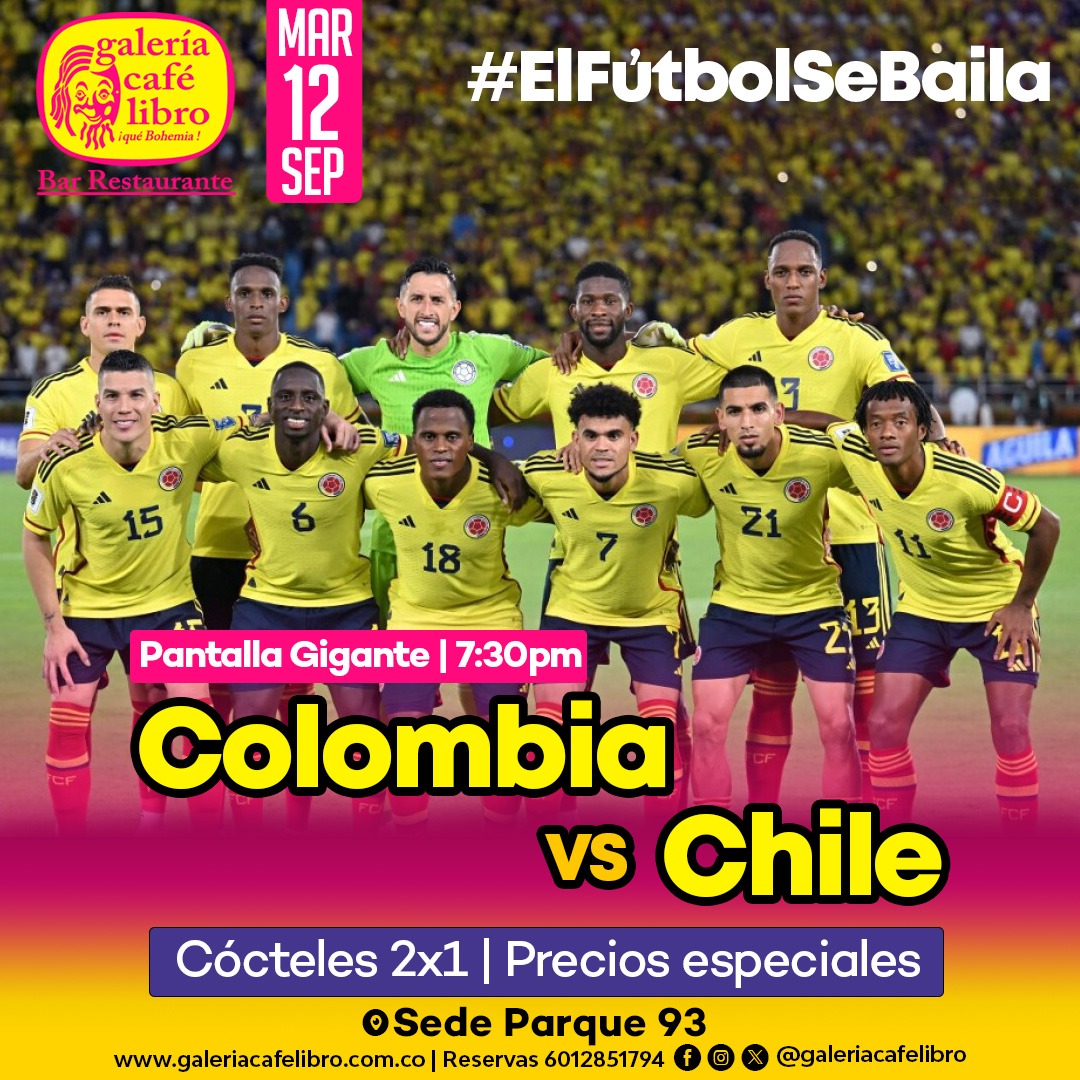 Imagen promoción Colombia VS Chile