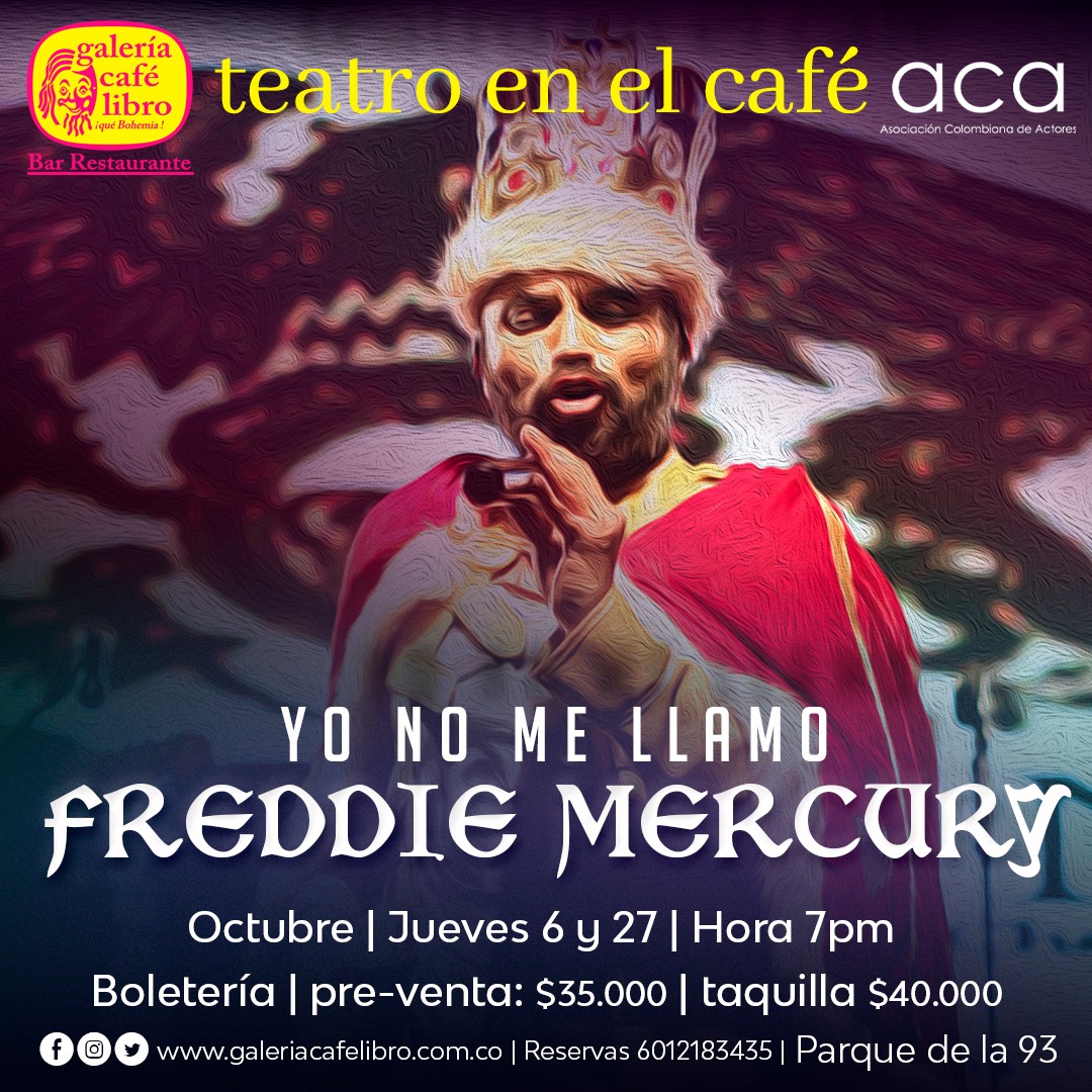 Imagen promoción TEATRO EN EL CAFÉ PRESENTA: YO NO ME LLAMO FREDDIE MERCURY