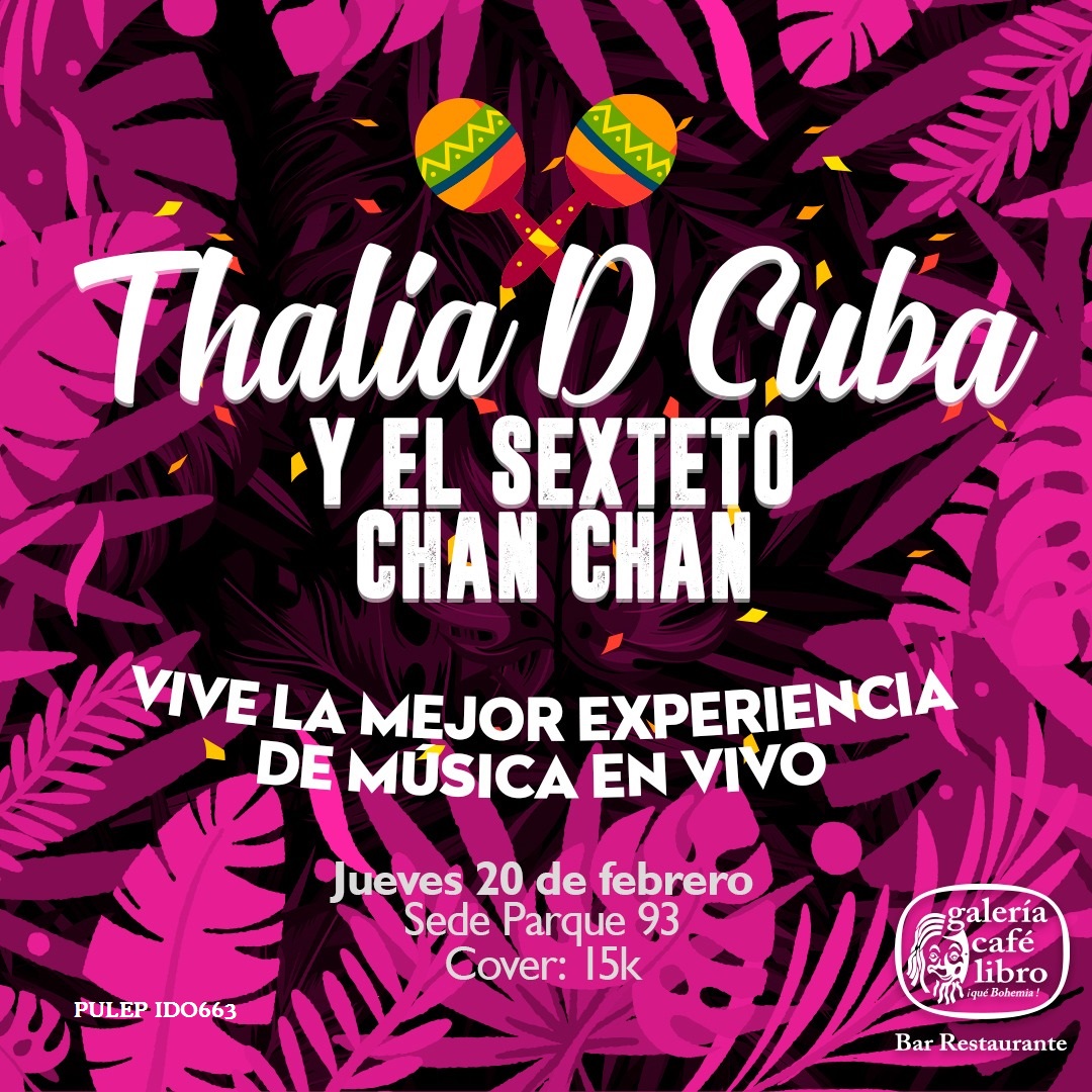 Imagen promoción THALIA D' CUBA SEXTETO CHAN CHAN