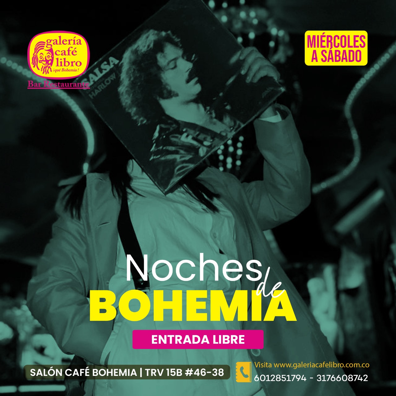 Imagen promoción Salón Café Bohemia "Entrada Libre"