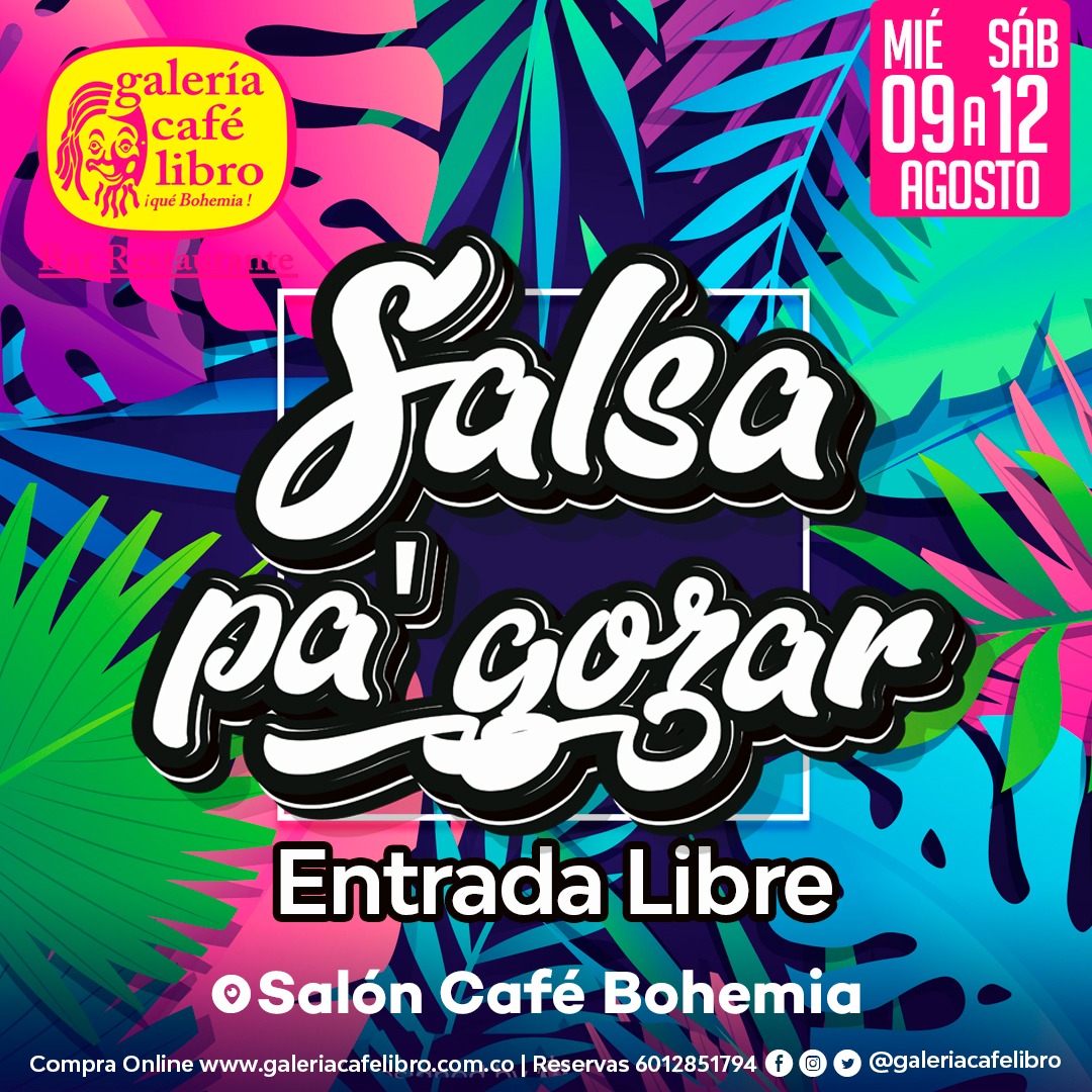 Imagen promoción Salón Café Bohemia "Entrada Libre"