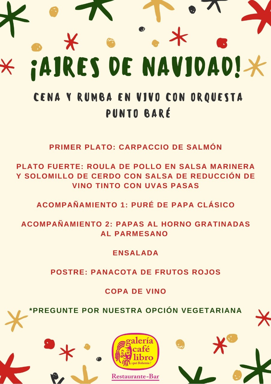 Imagen promoción Cena y Rumba de Navidad