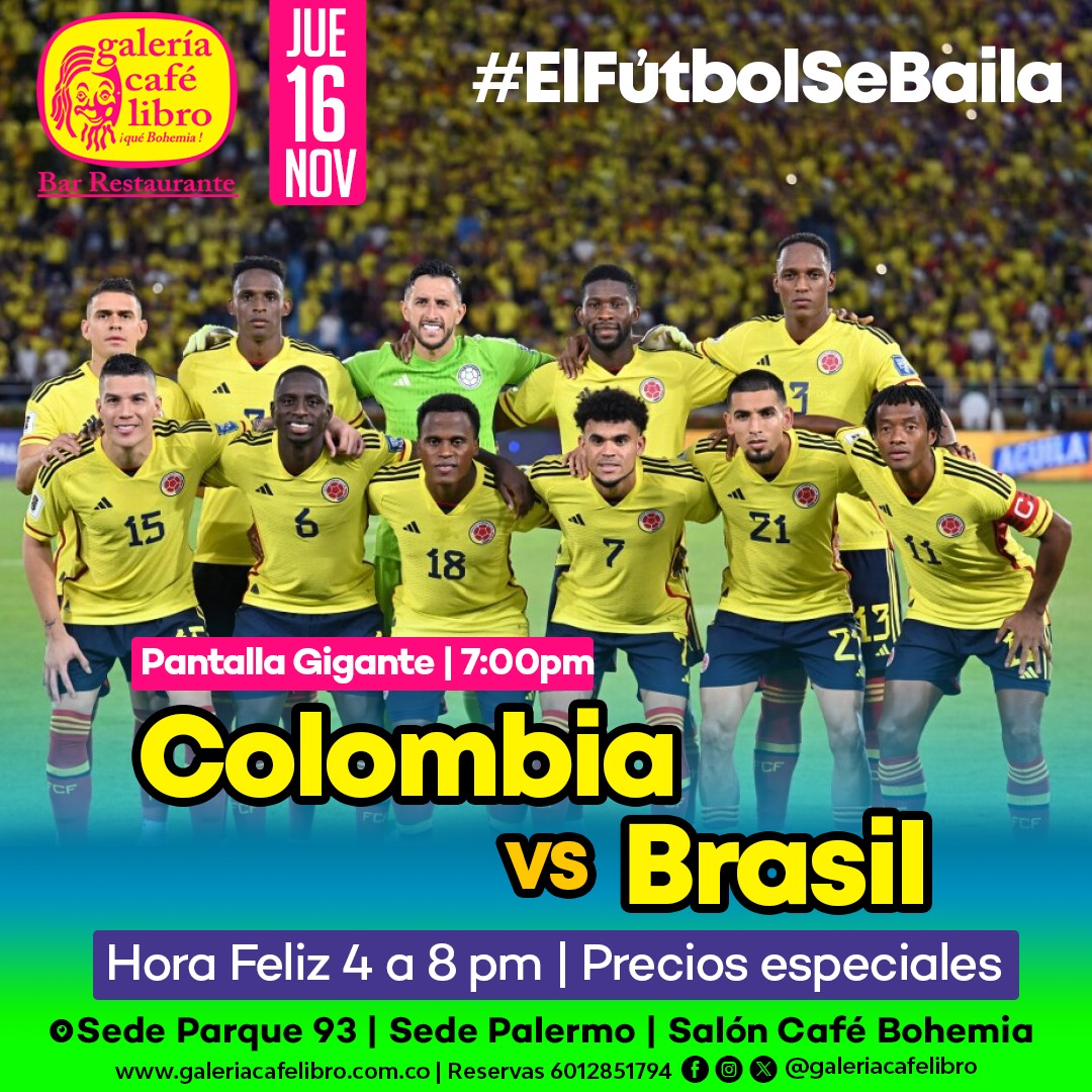 Imagen promoción Colombia VS Brasil