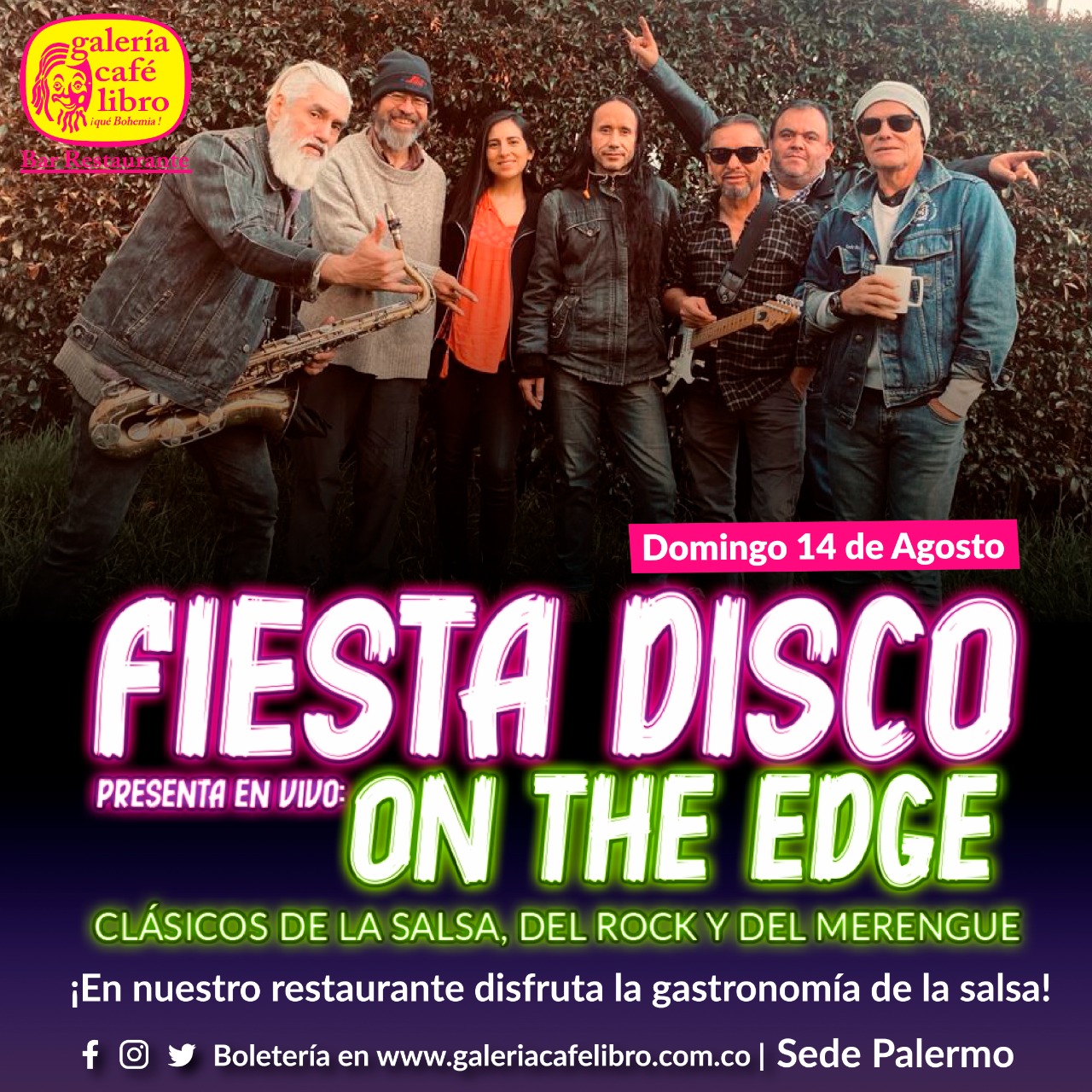 Imagen promoción Fiesta Disco On The Edge