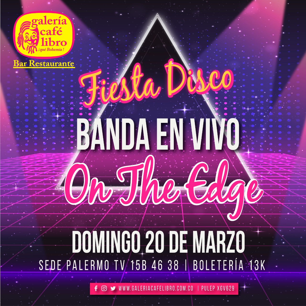 Imagen promoción Fiesta Disco On The Edge