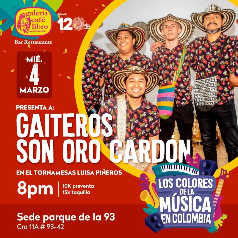 Imagen promoción Gaiteros Son Oro Cardón en Los Colores de la Música en Colombia