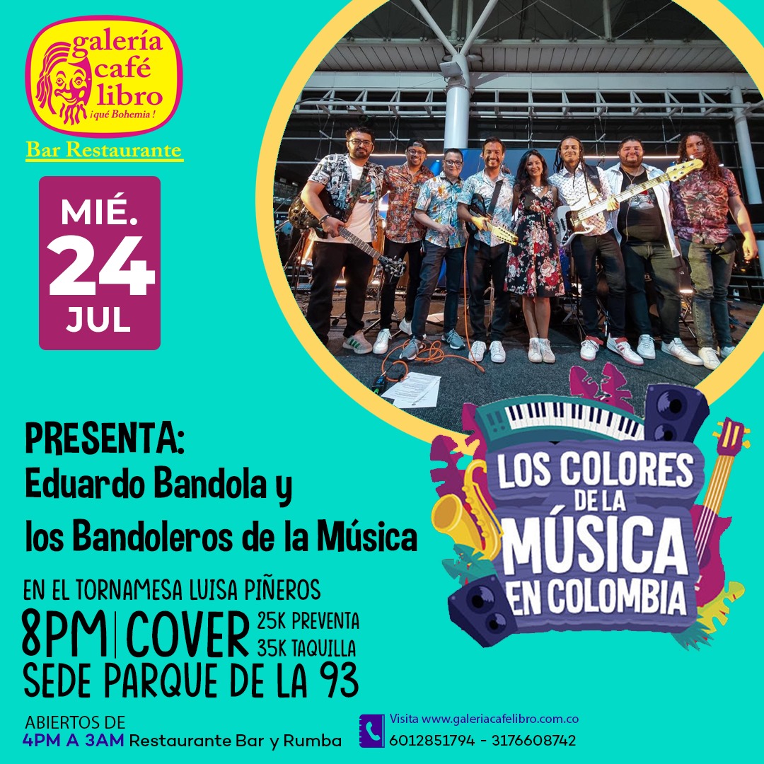 Imagen promoción Eduardo Bandola y Los Bandoleros de la Música