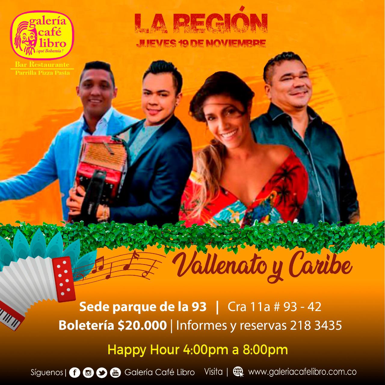 Imagen promoción La región vallenato y caribe