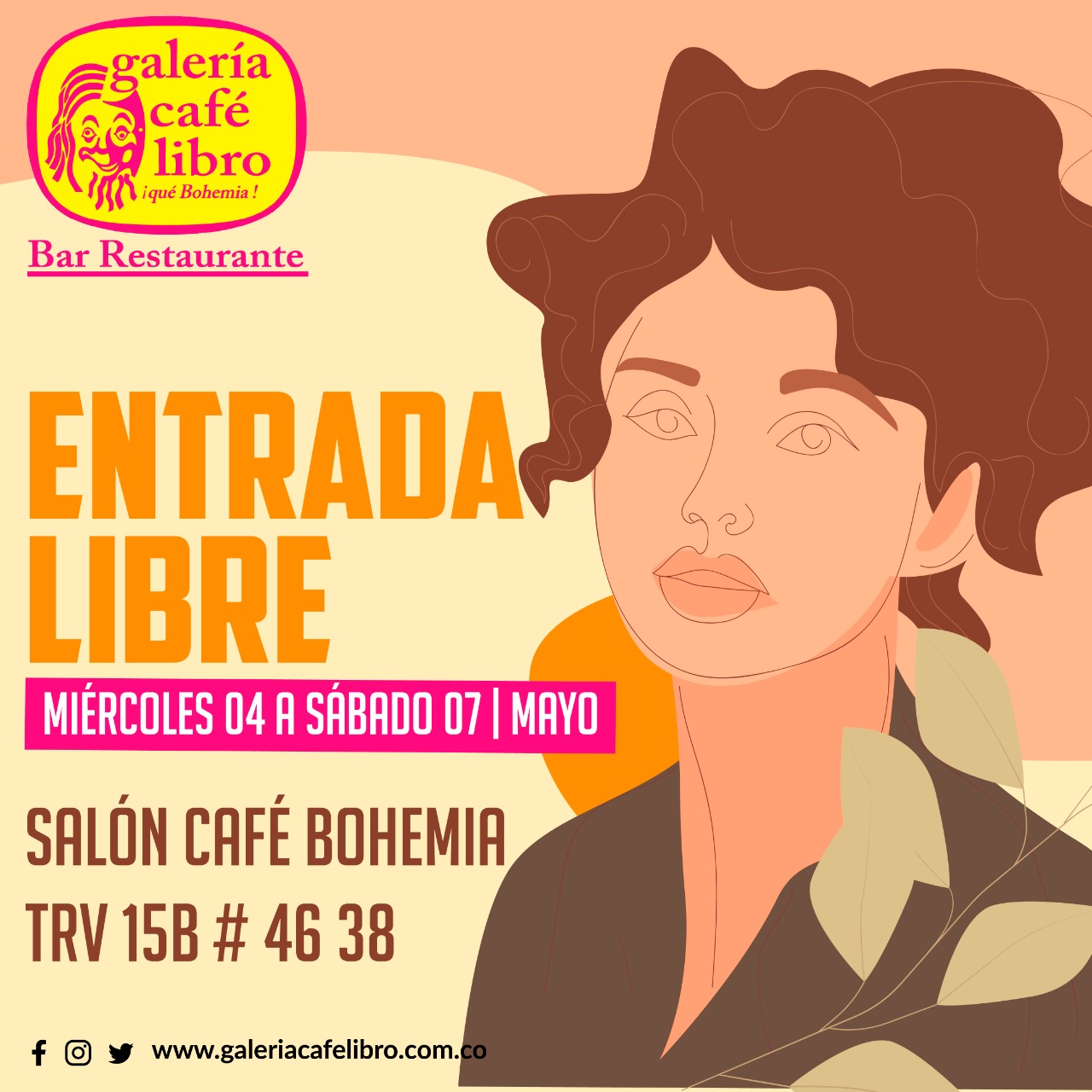 Imagen promoción Programación Semanal Salón Café Bohemia