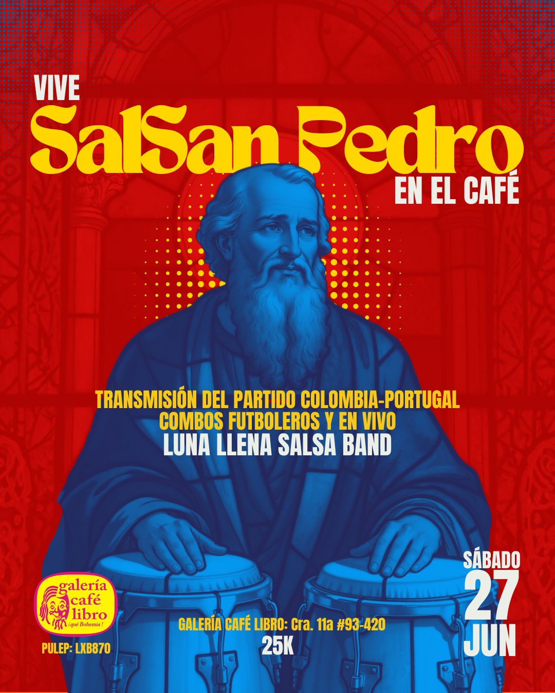 Programación Eventos - Galería Café Libro Luna Llena Salsa Band