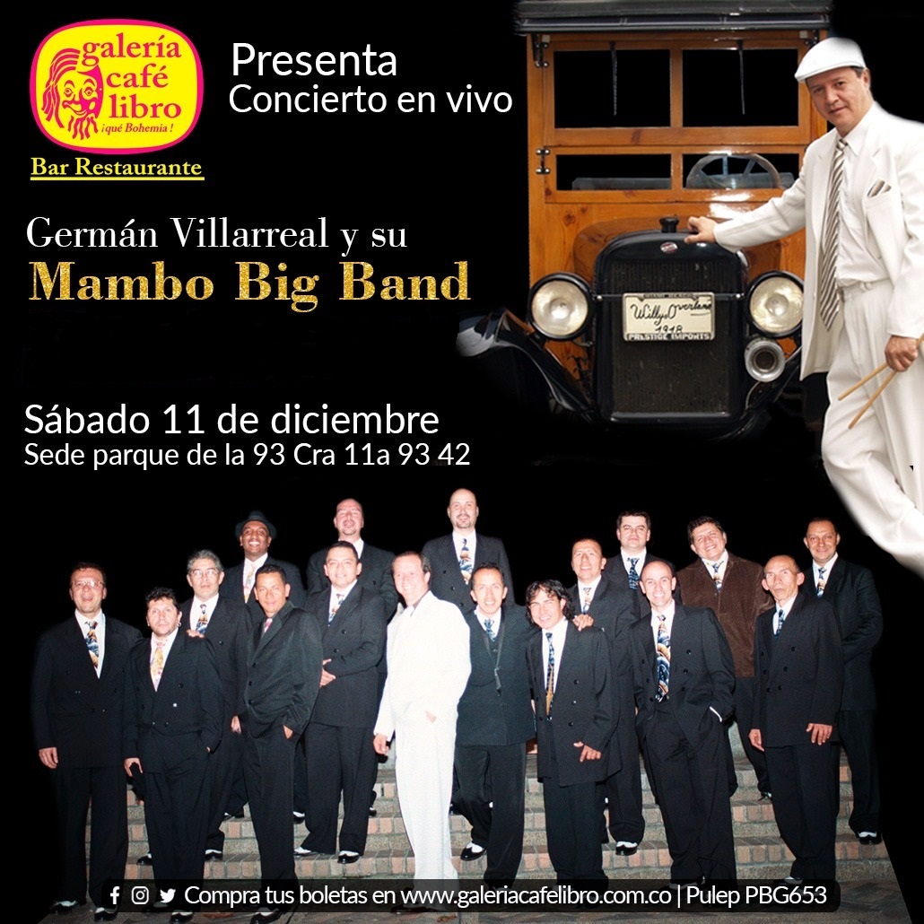 Imagen promoción German Villa Real y su Mambo Big Band