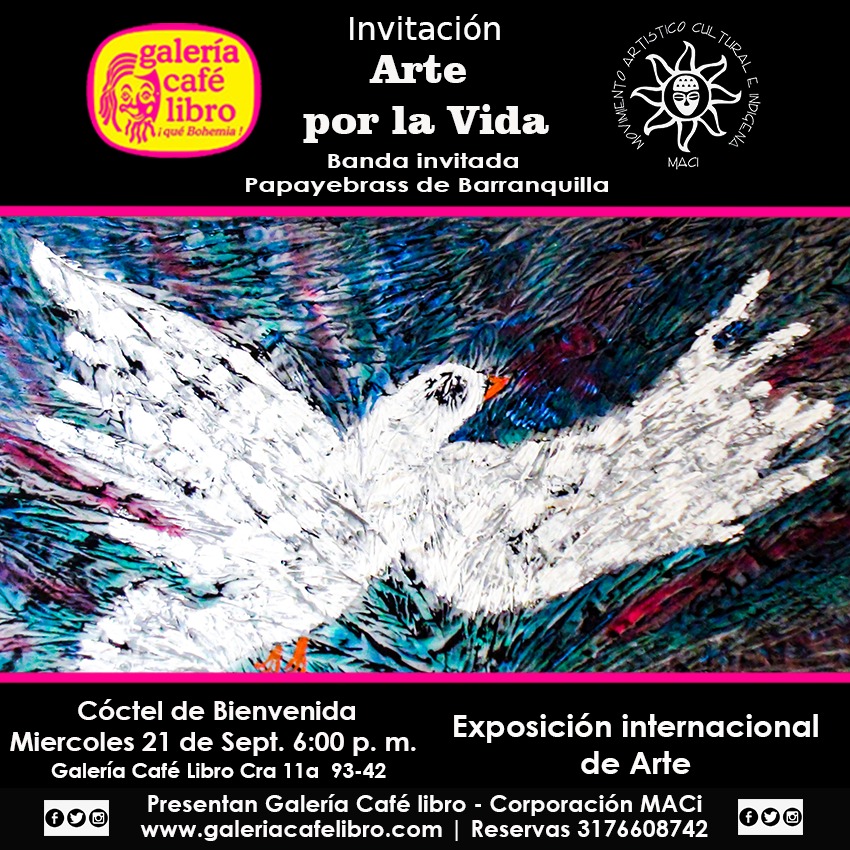 Imagen promoción EXPOSICIÓN INTERNACIONAL ARTE POR LA VIDA