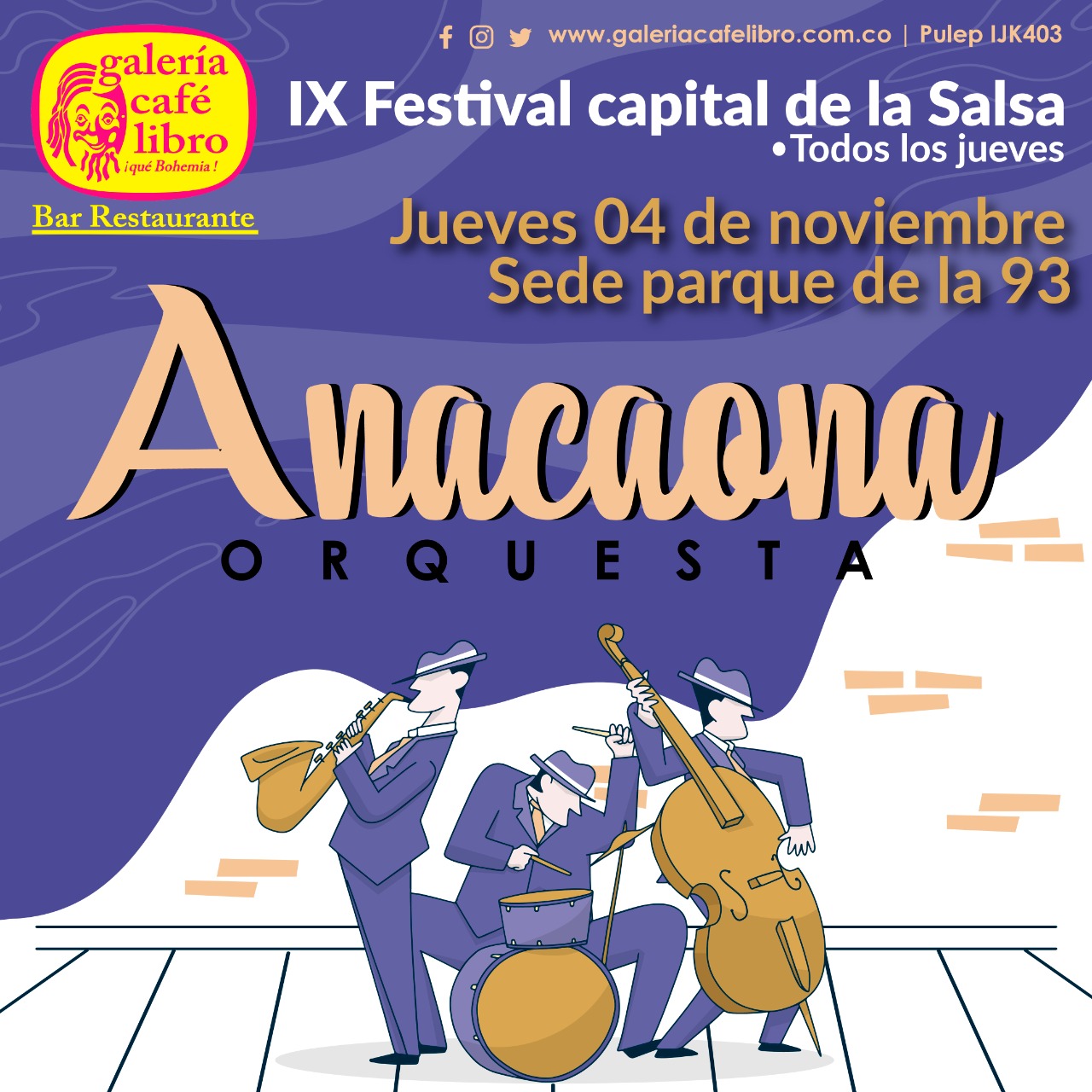 Imagen promoción Anacaona Orquesta