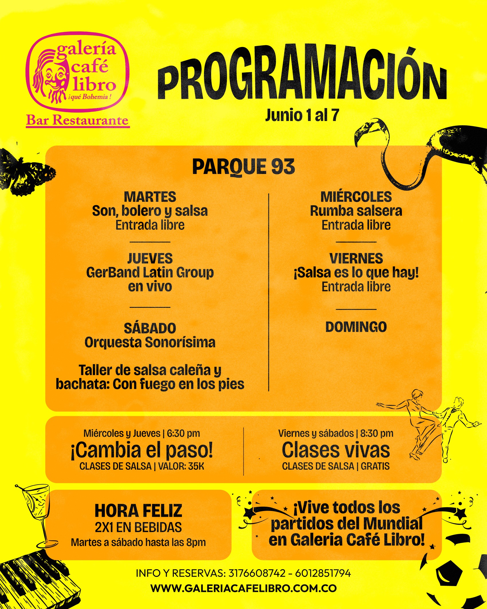 Noticia - Galería Café Libro Programación Semanal 93