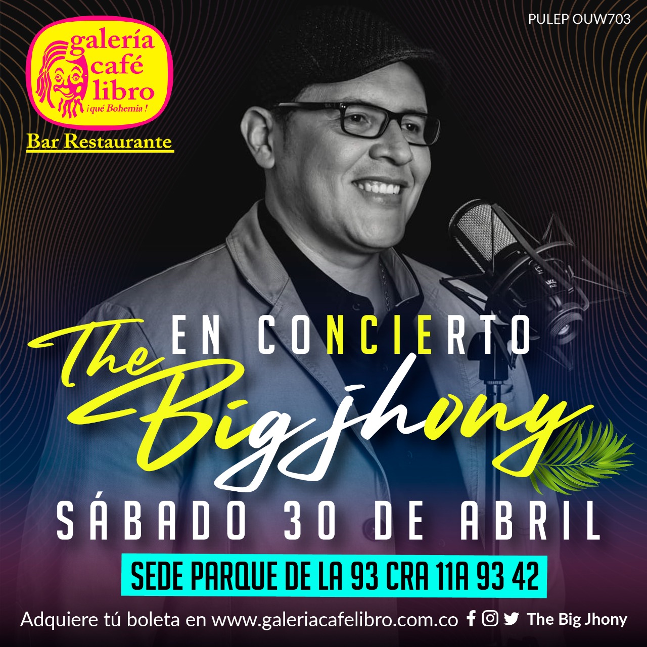 Imagen promoción THE BIG JHONY