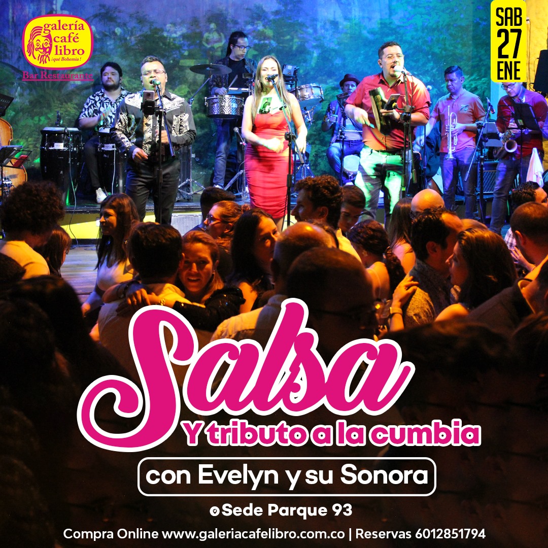 Imagen promoción Evelyn y su sonora "salsa y tributo a la cumbia"