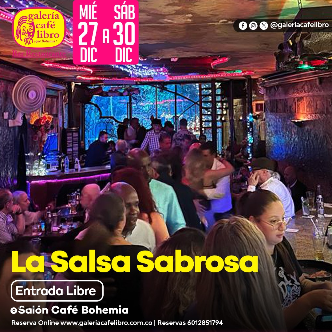 Imagen promoción Salón Café Bohemia "Entrada Libre"