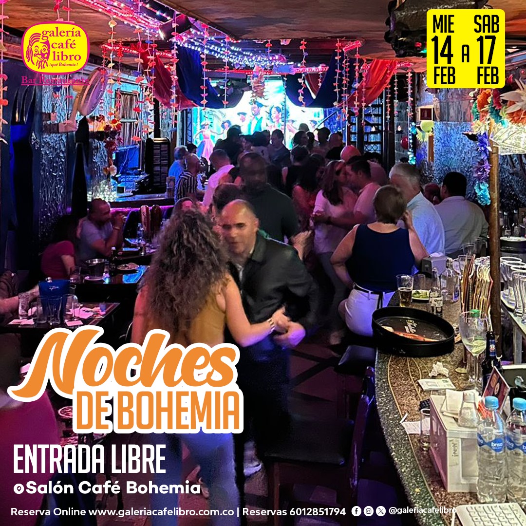 Imagen promoción Salón Café Bohemia "Entrada Libre"