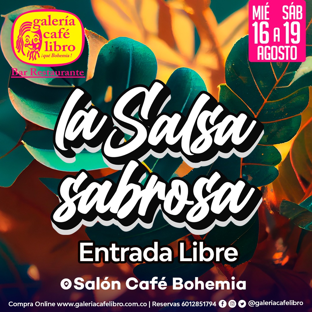 Imagen promoción Salón Café Bohemia "Entrada Libre"