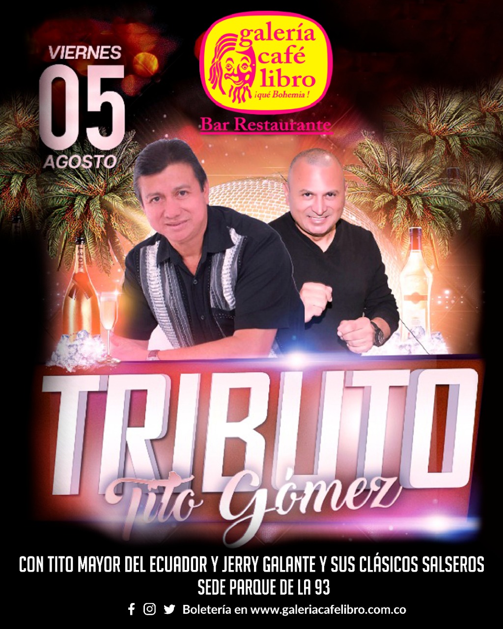 Imagen promoción TRIBUTO TITO GÓMEZ