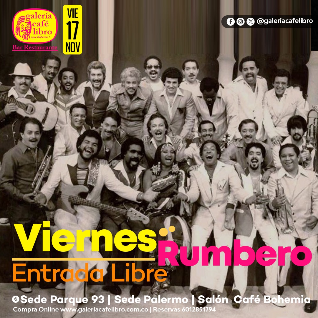 Imagen promoción Viernes "Entrada Libre"