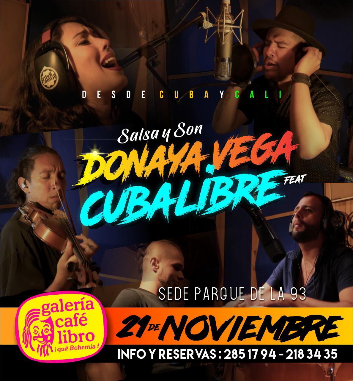 Imagen promoción Donaya Vega - Cuba Libre