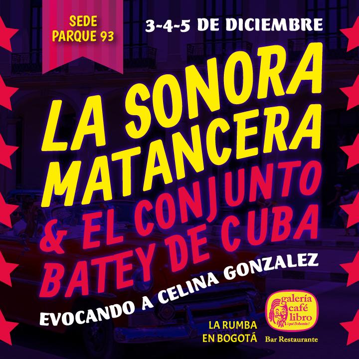 Imagen promoción La Sonora Matancera y el conjunto de Batey de Cuba - 3 diciembre