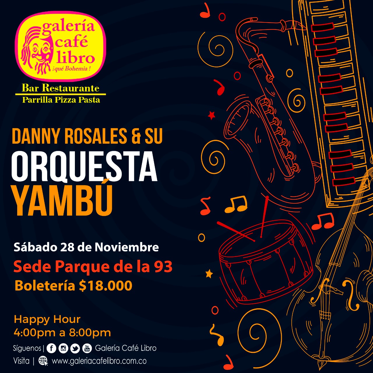 Imagen promoción Danny Rosales y su orquesta Yambu