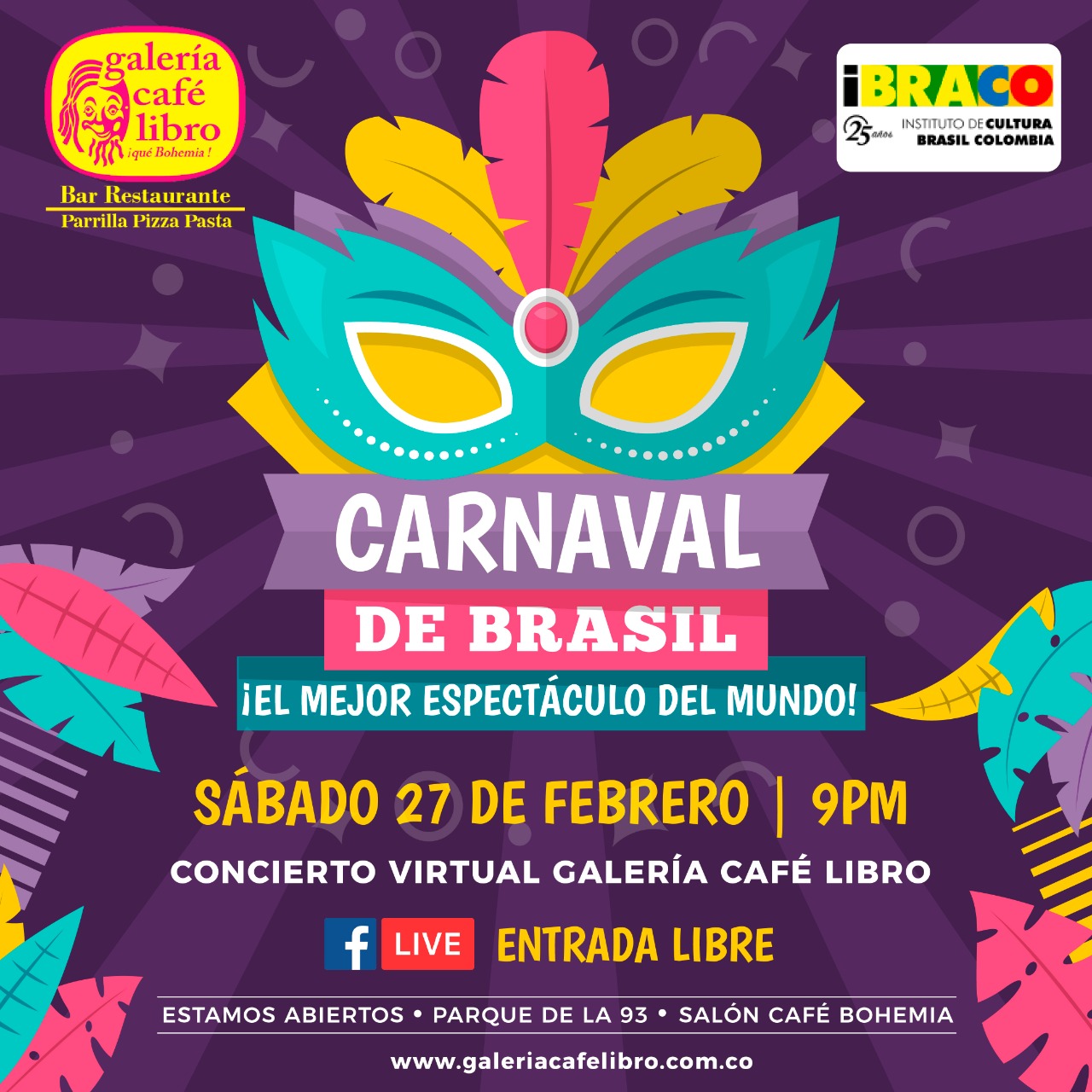 Imagen promoción Carnaval de Brasil concierto virtual