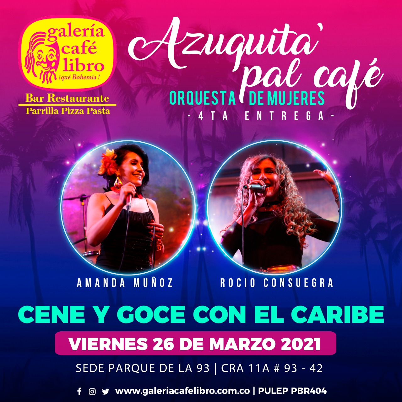 Imagen promoción Azuquita pal cafe orquesta de mujeres marzo 26