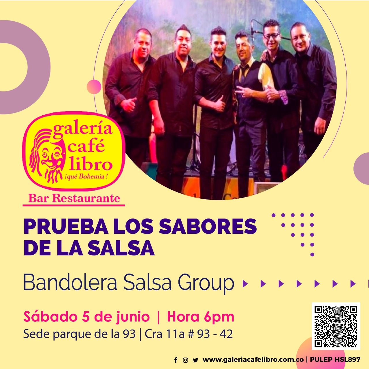 Imagen promoción Bandolera salsa group