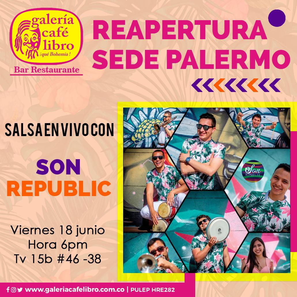 Imagen promoción Son republic en sede palermo