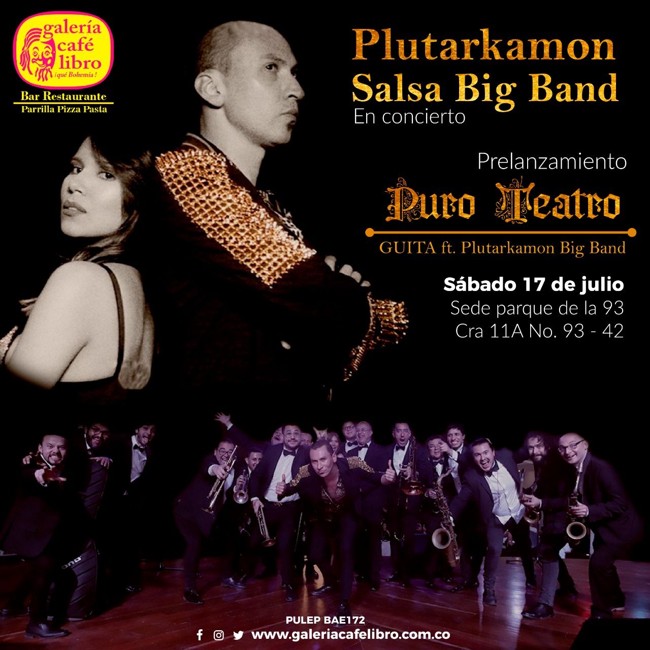 Imagen promoción Plutarkamon salsa big band