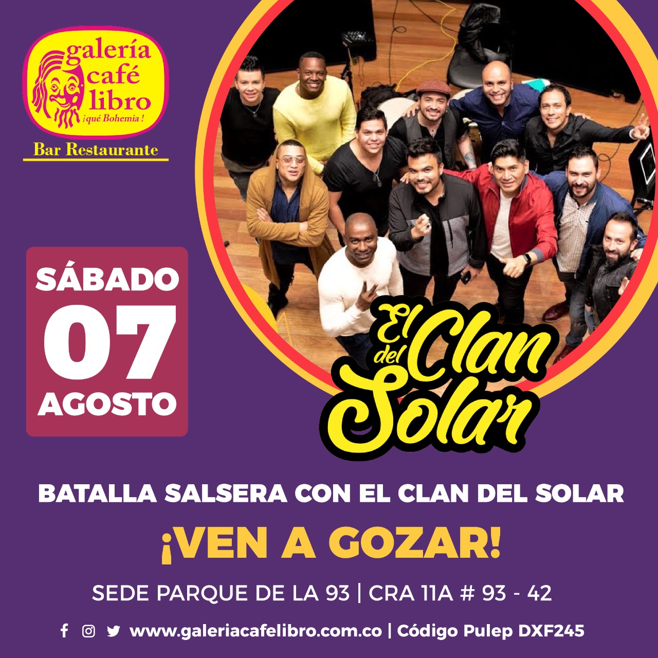 Imagen promoción El Clan del Solar agosto 7